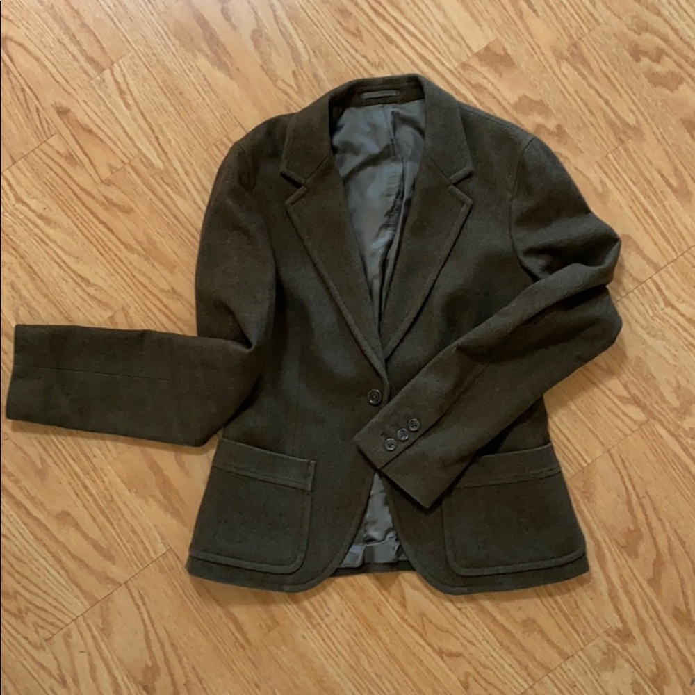 Martin + Osa AEO Wool Olive Blazer